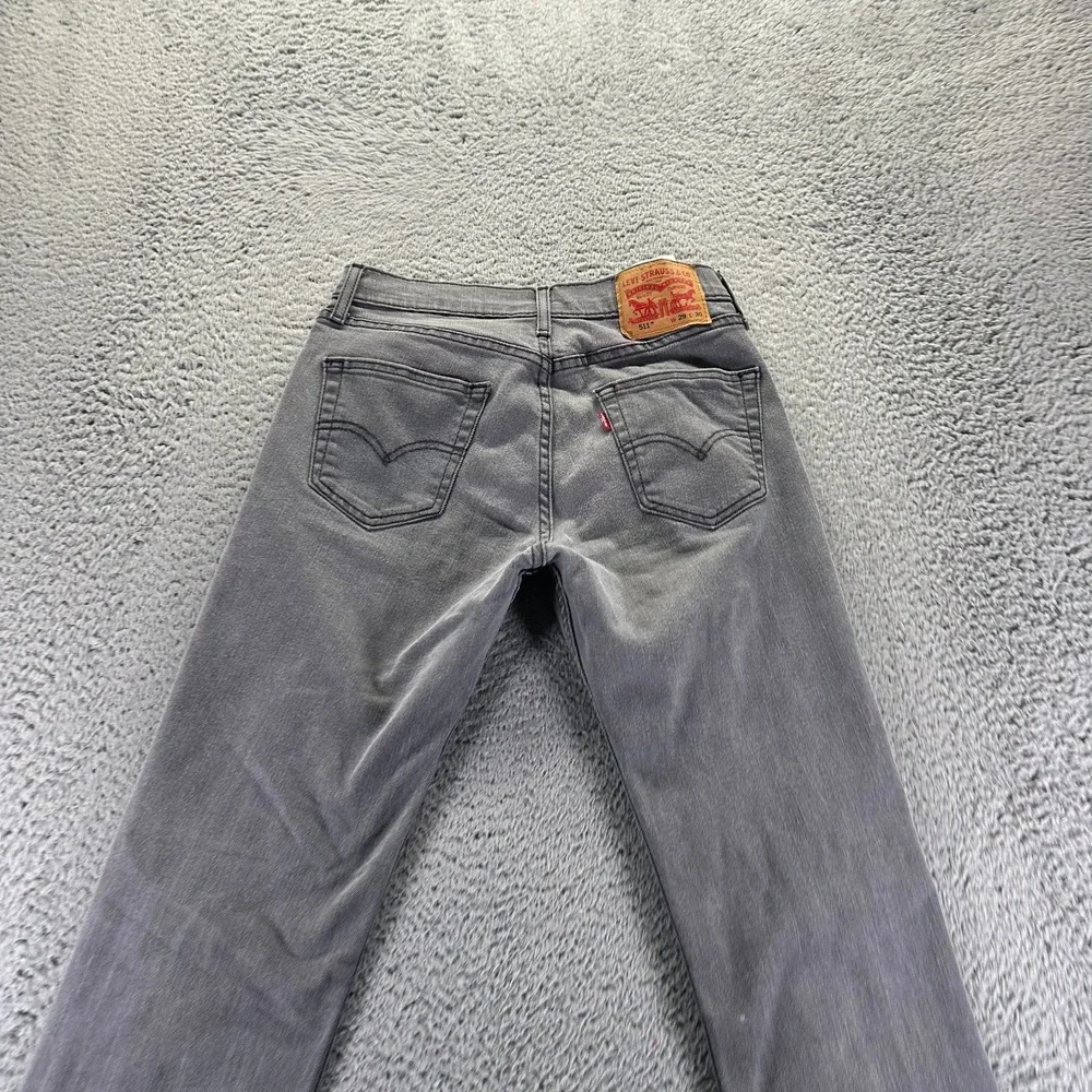 Levi's 511 Jeans Men's 29x30 Gray‎ Cotton Denim Straight Leg Workwear Light Wash